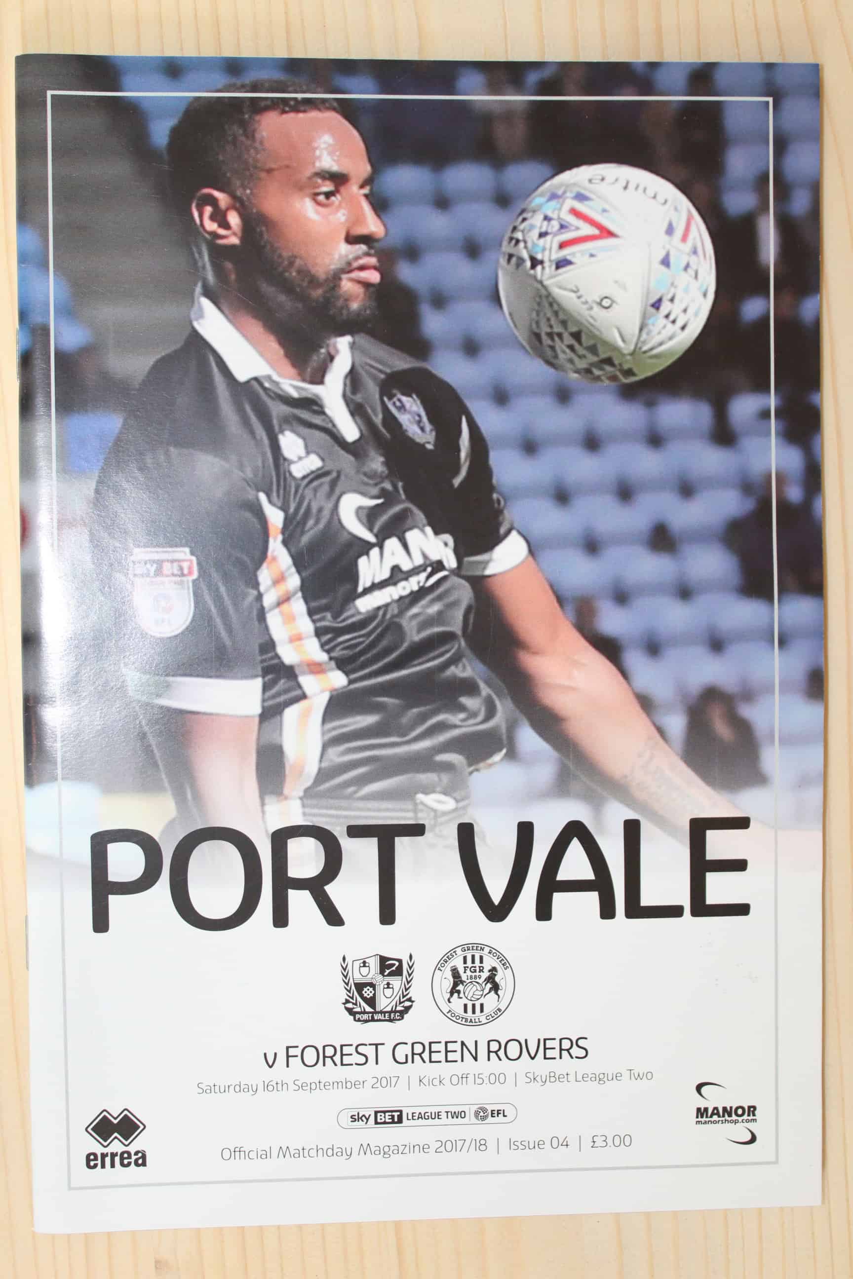 Port Vale FC v Forest Green Rovers